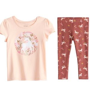 🦄 short sleeve and leggings set